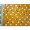 PVC gumený OBRUS 140cm v šírke - Minikvietok na oranžovom