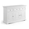 PROXIMA.store - Rustikálna drevená komoda 3.3 - BELLUNO ELEGANTE FARBA: biela
