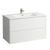 Laufen PRO S umývadlová skrinka 100x50cm s umývadlom Slim,1 otv.pre bat,2 zásuvky,BielaMat H8649622601041