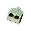 Rozdvojka RJ45 6p4c 1xMale na 2xFemale