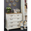Rustikálna komoda WHITE HOME COM05 Barevné provedení: Bílý vosk K17 - Bílý vosk K17