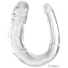 Dvojité realistické dildo King Cock Clear Medium Double Trouble