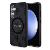 Guess PU Leather 4G Colored Ring MagSafe Samsung Galaxy S24 čierne