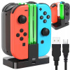 NABÍJACIA STANICA PRE 4x Joy-Con NINTENDO SWITCH S LED PODSVIETENÍM