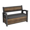 Keter Záhradná lavica Deco Garden Bench Walnut 261839