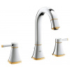 Grohe Grandera - Trojotvorová umývadlová batéria, chróm/zlato 20389IG0