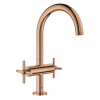 Grohe Atrio - Umývadlová batéria s výpusťou a otočným výtokom, Warm Sunset 21019DA3
