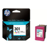 HP 301 Tri-color Ink Cart, 3 ml, CH562EE (165 pages) CH562EE-BA3