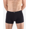 GINA pánské boxerky s kratší nohavičkou, kratší nohavička, šité, s potiskem 73133P - černá martini - 50/52