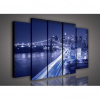 Obraz na plátne viacdielny - OB2744 - New York modrý 150cm x 100cm - S12