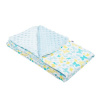 NEW BABY Dětská deka MINKY modrý motýľ do kočíka Bavlna/Polyester, 80x102 cm