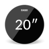 Evans Hydraulic Tom Black Priemer blany: 20