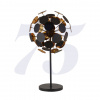 Searchlight Discus 3Lt Table Lamp - Black Metal, Black & Gold PC Discs