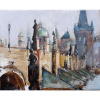 Praha - Akad. mal. Igor Navrotskyi, originálny, ručne maľovaný obraz M (do veľkosti 65x65cm) Viac farieb