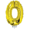 Mnoho balónov - 0, zlatý, 42 cm