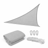 Rana slnečná plachta trojuholníková 4x4x4 m sivá