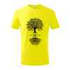 Narodeninový strom 50 - Tričko detské bavlnené - 104-110cm / 3-4 roky ( Citrónová )