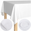 Obrus odolný voči škvrnám Łóżkoholicy 150 cm x 350 cm obdĺžnikový, biely