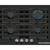 Bosch Serie 6 PPP6A6I40, Čierna, Vstavaný, 60 cm, Plynový, Temperované sklo, 4 zone(s)