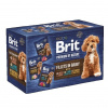 RIT BRIT Premium by nature Dog Filets in gravy Kurča, jahňacie a hovädzie - vlhké krmivo pre psov - 12x85g