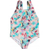 detské jednodielne plavky ROXY VINTAGE TROPICAL 1 PC Tropical Peach Parrots Island - MDR6 3 years