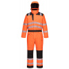PORTWEST HI-VIS PW352 / Zimná vodeodolná kombinéza, reflexná - HV oranžová/čierna XXL