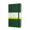 Moleskine Zápisník tvrdé dosky A5 čistý zmavo zelený