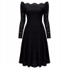 Čipkované svadobné šaty carmen retro čierne L 40 (Čipkované svadobné šaty carmen retro čierne L 40)