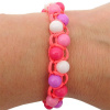 Náramok priateľstva ružový mix
