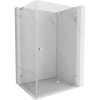 Mexen Lunar-F L, sklápací sprchový kút pravý 95 x 80 cm, 8mm číre sklo, chrómový profil, 836L-095-080-01-00-P