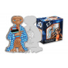 E.T. - THE EXTRA TERRESTRIAL -40th ANNIVERSARY - 1 OZ 2022 NIUE - STRIEBORNÁ ZBERATEĽSKÁ KOLOROVANÁ TVAROVANÁ MINCA + BOX
