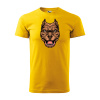 Sablio Tričko s potlačou Pitbull Brown - žluté 3XL