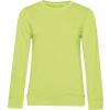 B&C | Inspire Crew Neck /women, Dámska mikina, zelená lime, XS