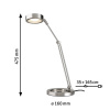 Paulmann Zed LED lampa písací stôl brúsené železo - 70245