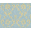 A.S. Création | Vliesová tapeta na stenu Metallic Silk 30658-6 | 0,53 x 10,05 m | modrá, zlatá + Modrá, zlatá vliesová tapeta na stenu 306586 v rozmere 0,53 x 10,05 m