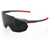 100% RACETRAP 3.0 - Matte Gunmetal - Black Mirror Lens