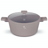 Berlingerhaus Kastrol s titanovým povrchem a poklicí 28 cm Taupe Collection BH-8102
