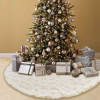 Podložka pod vianočný stromček Snowflakes 90cm Farba: Zlatá, Veľkosť: 90cm