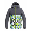 Bunda Quiksilver Sierra 076 gjz2 lime green/check atomic 2018/19 dětská Velikost: XL
