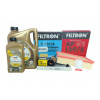 3x Filter Filtron + Olej 5W30 Total Long Life Audi A3 1.8 TT 2.0 TFSI 2014-