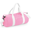 BagBase Taška BG140, sportovní, kulatá, 20l COT520140u2199-classic pin UNI Růžová/bílá