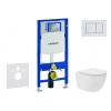 Geberit Duofix Set predstenovej inštalácie, kompaktného klozetu Oudee Vortex a dosky softclose, tlačidlo Sigma30, biela/biela mat SANI11CA3167