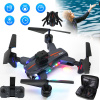 MINI DRON S HD KAMEROU, FPV QUADCOPTERFPV, DVOJITÁ SKLADACIA KAMERA, RC DRON