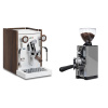Biepi Sara PID, white/wood + Eureka Mignon Libra 65 All Purpose, CR grey
