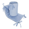 BELISIMA Mantinel do postieľky Palermo jeans 180x33 modrá