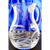 LsG Crystal Džbán džbáneček modré krystaly SWAROVSKI ručně broušený dekor Kukuřice v dárkové krabičce DkS-695 200 ml 1 Ks.