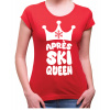 Fajntričko Dámske Tričko - Apres ski QUEEN, Farba **červená**, Strih/ Variant Dámsky