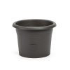 Plastia Samozavlažovací kvetináč Narza pr. 40cm, antracit, pr. 40 cm
