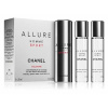 Chanel Allure Homme Sport Cologne EDC 20 ml (plnitelný flakon) + náplň 2 x 20 ml darčeková sada