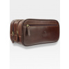 Visconti Pánska Kožená Toaletná Taška MZ100 Hnedá